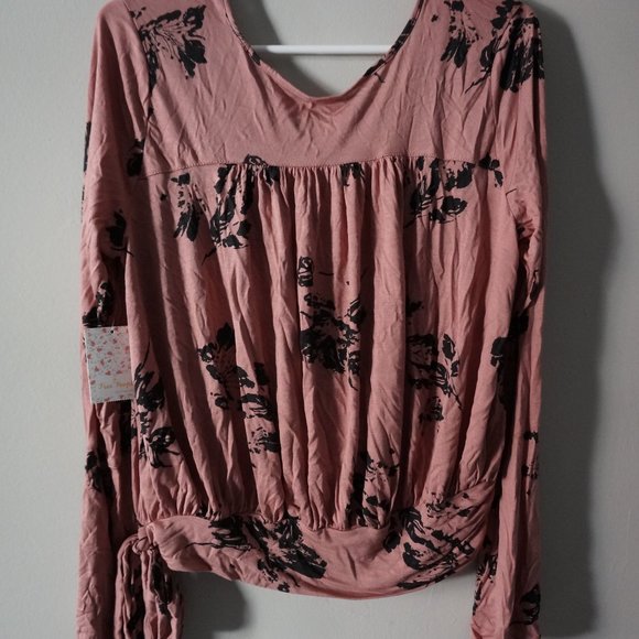 NWT free people Fionas Bell Sleeve Surplice Top - Picture 6 of 8